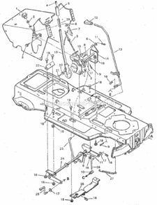 Page F Diagram and Parts List for 502254690  Craftsman Lawn Tractor
