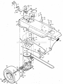Part Location Diagram of 91727E701 Craftsman Control Rod