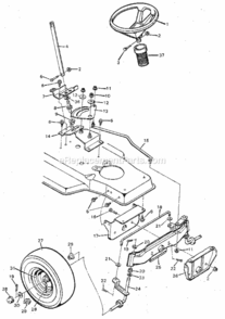 Page C Diagram and Parts List for 502254970  Craftsman Lawn Tractor