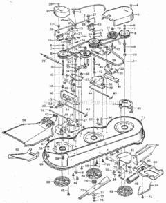 Part Location Diagram of 092103E701MA Craftsman Deflector Support