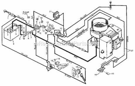 Page F Diagram and Parts List for 502254970  Craftsman Lawn Tractor
