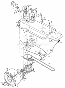 Page B Diagram and Parts List for 502254980  Craftsman Lawn Tractor