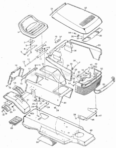 Page A Diagram and Parts List for 502254981  Craftsman Lawn Tractor