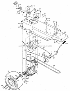 Page B Diagram and Parts List for 502254981  Craftsman Lawn Tractor