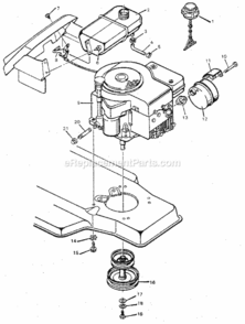 Page G Diagram and Parts List for 502254981  Craftsman Lawn Tractor
