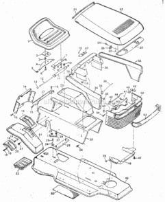 Page A Diagram and Parts List for 502254982  Craftsman Lawn Tractor