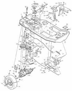 Page B Diagram and Parts List for 502255010  Craftsman Lawn Tractor