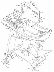 Page D Diagram and Parts List for 502255010  Craftsman Lawn Tractor