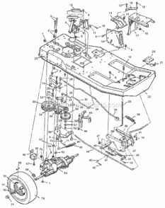 Page B Diagram and Parts List for 502255011  Craftsman Lawn Tractor