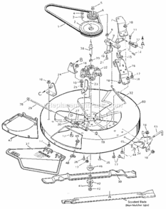 Page E Diagram and Parts List for 502255011  Craftsman Lawn Tractor