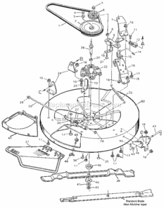 Page E Diagram and Parts List for 502255020  Craftsman Lawn Tractor
