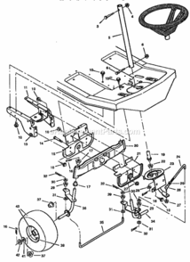 Page C Diagram and Parts List for 502255030  Craftsman Lawn Tractor