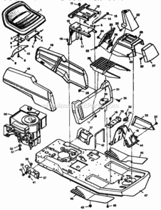 Page A Diagram and Parts List for 502255031  Craftsman Lawn Tractor