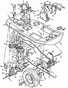 Page B Diagram and Parts List for 502255040  Craftsman Lawn Tractor