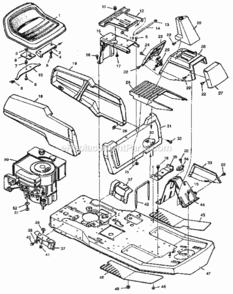 Page A Diagram and Parts List for 502255070  Craftsman Lawn Tractor