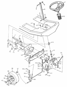 Page C Diagram and Parts List for 502255091  Craftsman Lawn Tractor