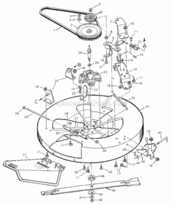 Page E Diagram and Parts List for 502255092  Craftsman Lawn Tractor