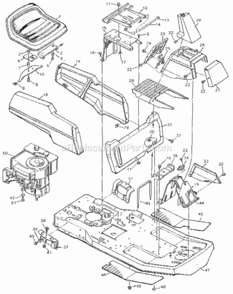 Page A Diagram and Parts List for 502255094  Craftsman Lawn Tractor