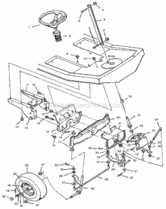 Page C Diagram and Parts List for 502255094  Craftsman Lawn Tractor
