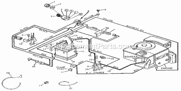 Page F Diagram and Parts List for 502255094  Craftsman Lawn Tractor