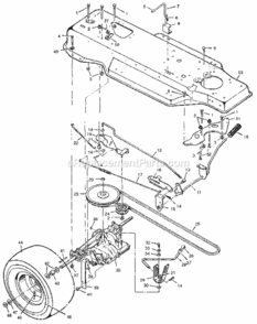 Page B Diagram and Parts List for 502255112  Craftsman Lawn Tractor