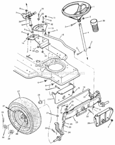 Page C Diagram and Parts List for 502255112  Craftsman Lawn Tractor