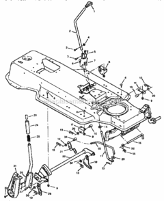 Page E Diagram and Parts List for 502255120  Craftsman Lawn Tractor
