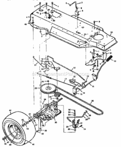 Page B Diagram and Parts List for 502255121  Craftsman Lawn Tractor