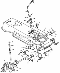 Page E Diagram and Parts List for 502255121  Craftsman Lawn Tractor