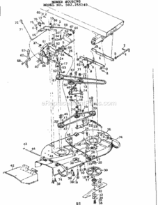 Page E Diagram and Parts List for 502255140  Craftsman Lawn Tractor