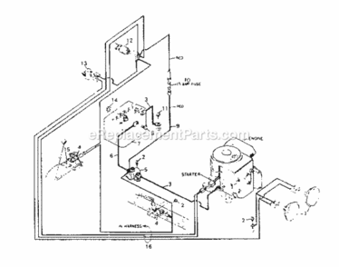 Page A Diagram and Parts List for 502255141  Craftsman Lawn Tractor