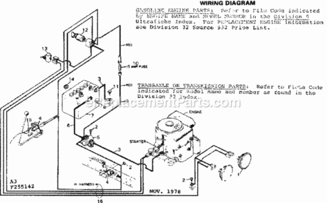 Page A Diagram and Parts List for 502255142  Craftsman Lawn Tractor