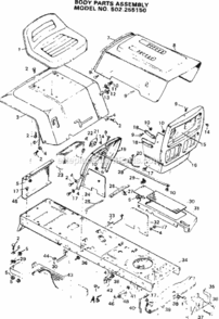 Part Location Diagram of 21429 Generac BUSHING, RUBBER MNT