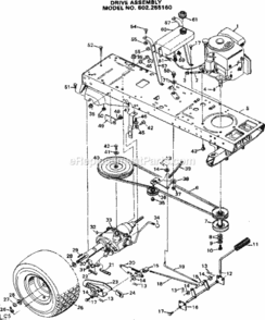 Page C Diagram and Parts List for 502255160  Craftsman Lawn Tractor