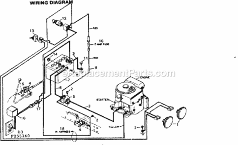 Part Location Diagram of 23873 Craftsman Wires