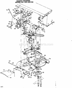 Page E Diagram and Parts List for 502255160  Craftsman Lawn Tractor
