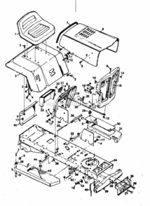 Page B Diagram and Parts List for 502255161  Craftsman Lawn Tractor