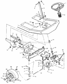 Page C Diagram and Parts List for 502255172  Craftsman Lawn Tractor