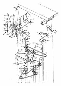 Page E Diagram and Parts List for 502255191  Craftsman Lawn Tractor