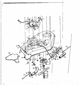 Page F Diagram and Parts List for 502255191  Craftsman Lawn Tractor