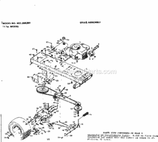 Part Location Diagram of 794247 Craftsman Transaxle