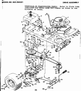 Page D Diagram and Parts List for 502255321  Craftsman Lawn Tractor