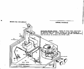 Page A Diagram and Parts List for 502255322  Craftsman Lawn Tractor