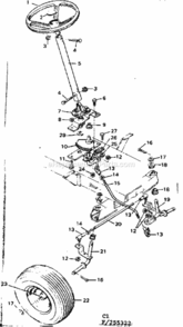 Page C Diagram and Parts List for 502255322  Craftsman Lawn Tractor