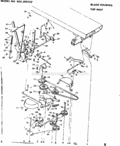 Page E Diagram and Parts List for 502255322  Craftsman Lawn Tractor