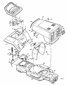 Page A Diagram and Parts List for 502255380  Craftsman Lawn Tractor