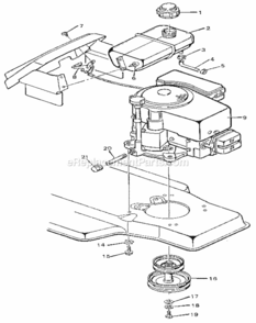 Part Location Diagram of 752290B Tecumseh SHORT BLK V