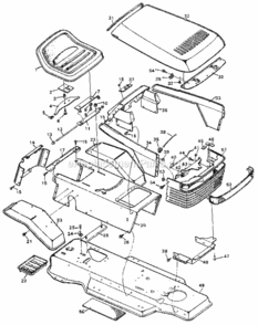 Page A Diagram and Parts List for 502255532  Craftsman Lawn Tractor
