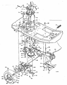 Page B Diagram and Parts List for 502255622  Craftsman Lawn Tractor