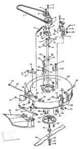 Page E Diagram and Parts List for 502255622  Craftsman Lawn Tractor